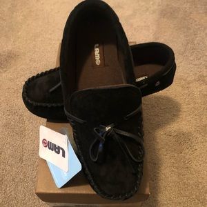 NWT Men’s LAMO AIDEN MOC moccasins black size 9